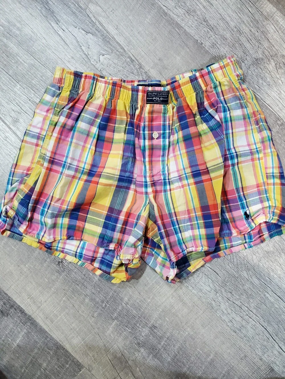 Ralph Lauren Multicolor Plaid Mens Boxers
